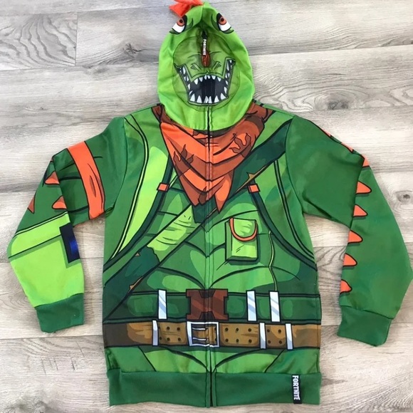 Fortnite Dino Hoodie with mask - Picture 2 of 2
